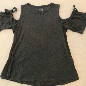 Loft cold-shoulder tee, size M